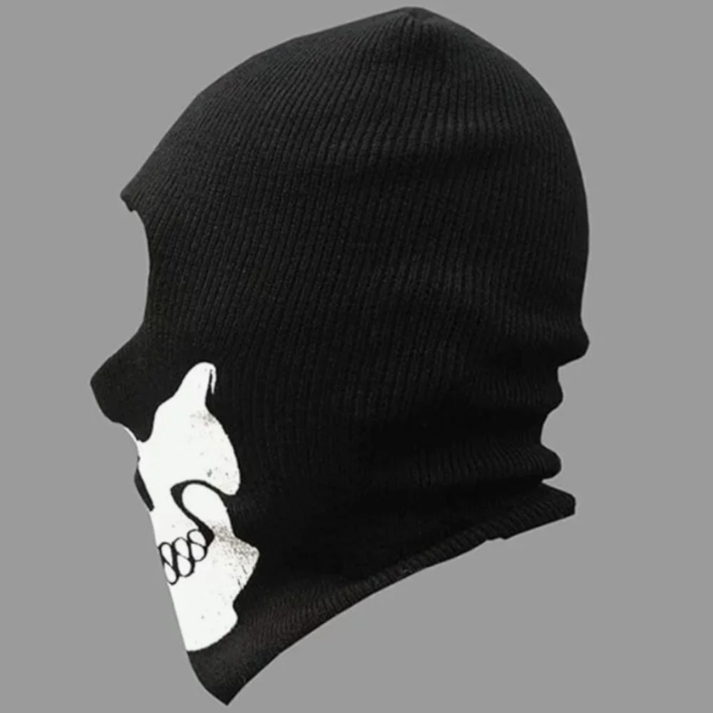 Halloween Skull Balaclava Tactical Hood Mask – Ghost Skeleton Anti-UV Scarf